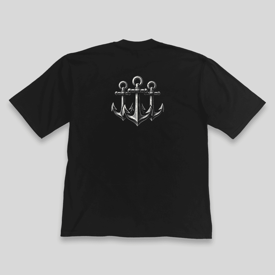 Remera "Tres Anclas" Oversized vista 2