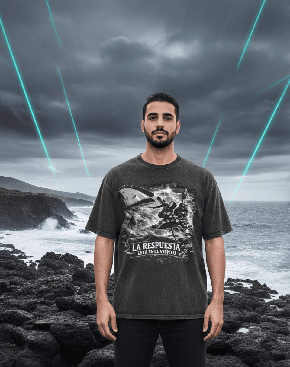 Remera Oversize 'La respuesta está en el viento' vista 3