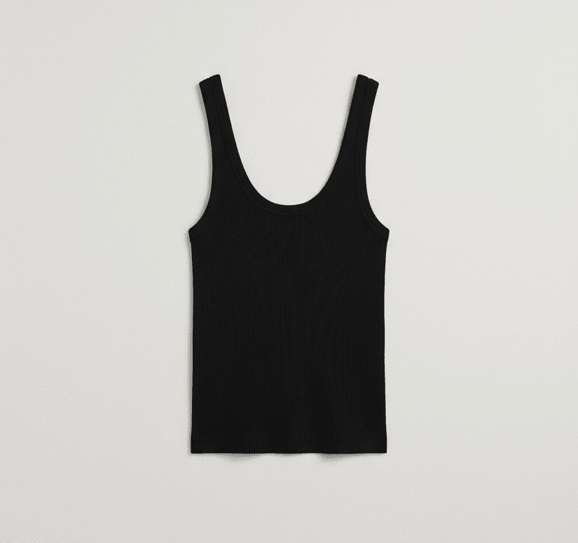 Musculosa Bali - Negra — prenda personalizable de Novamente