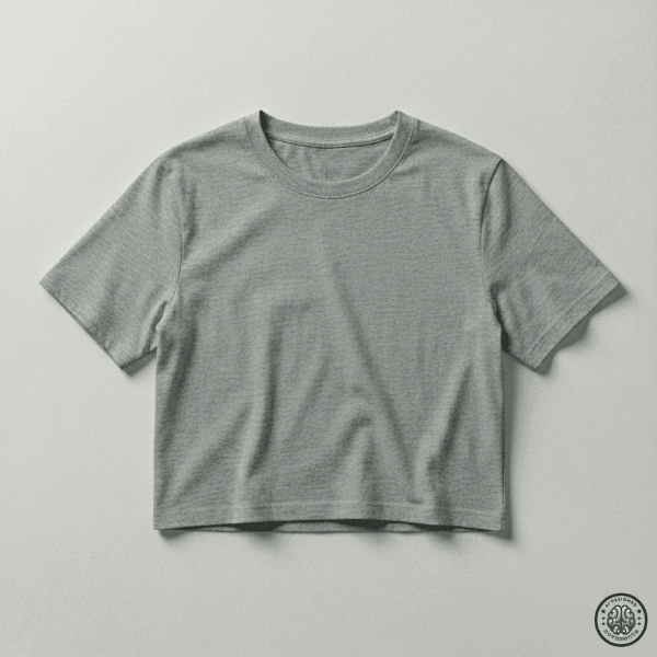 Remera Crop Mujer - Gris Melange — prenda personalizable de Novamente