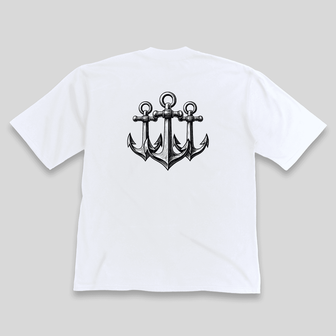 Remera "Tres Anclas" Oversized