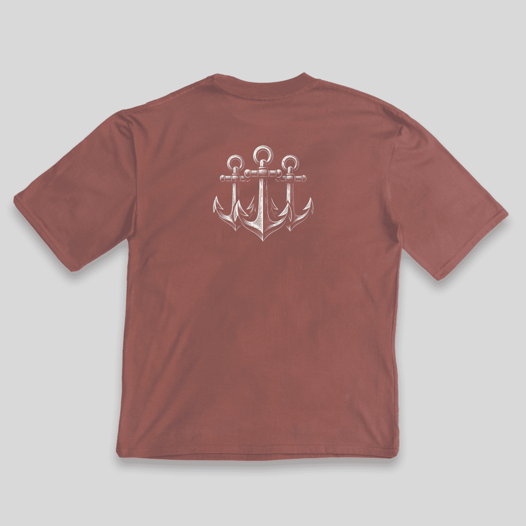 Remera "Tres Anclas" Oversized