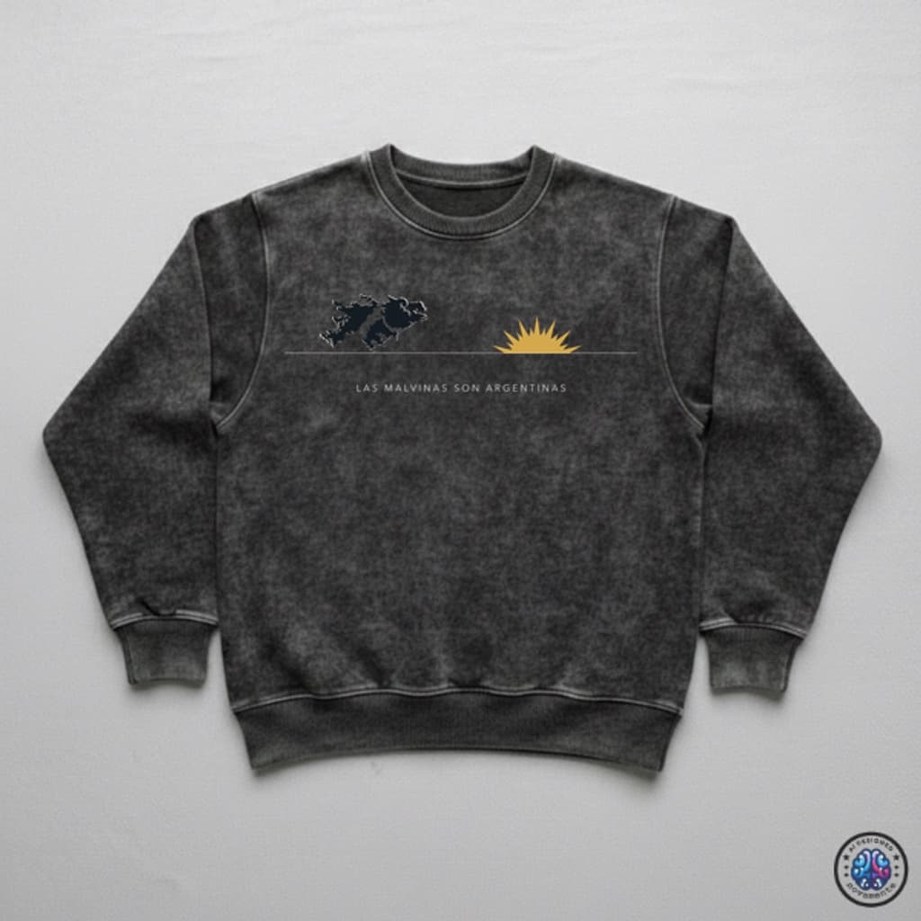 Horizonte — Buzo stone wash, Colección Minimal Novamente
