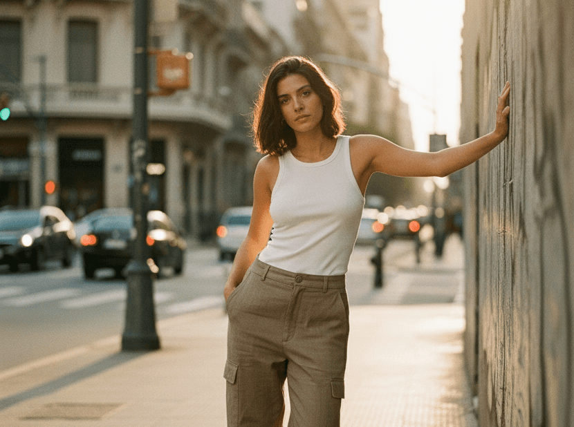 Musculosa Bali - Gris - Foto 2