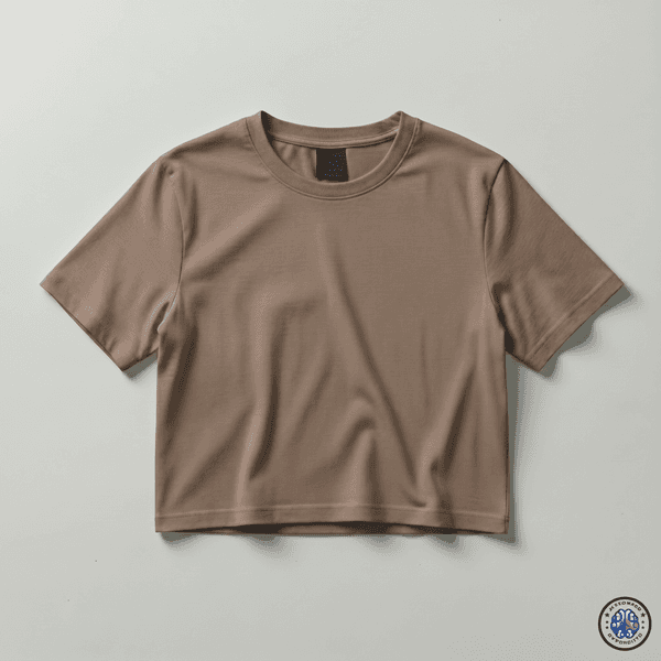Remera Crop Mujer - Visón