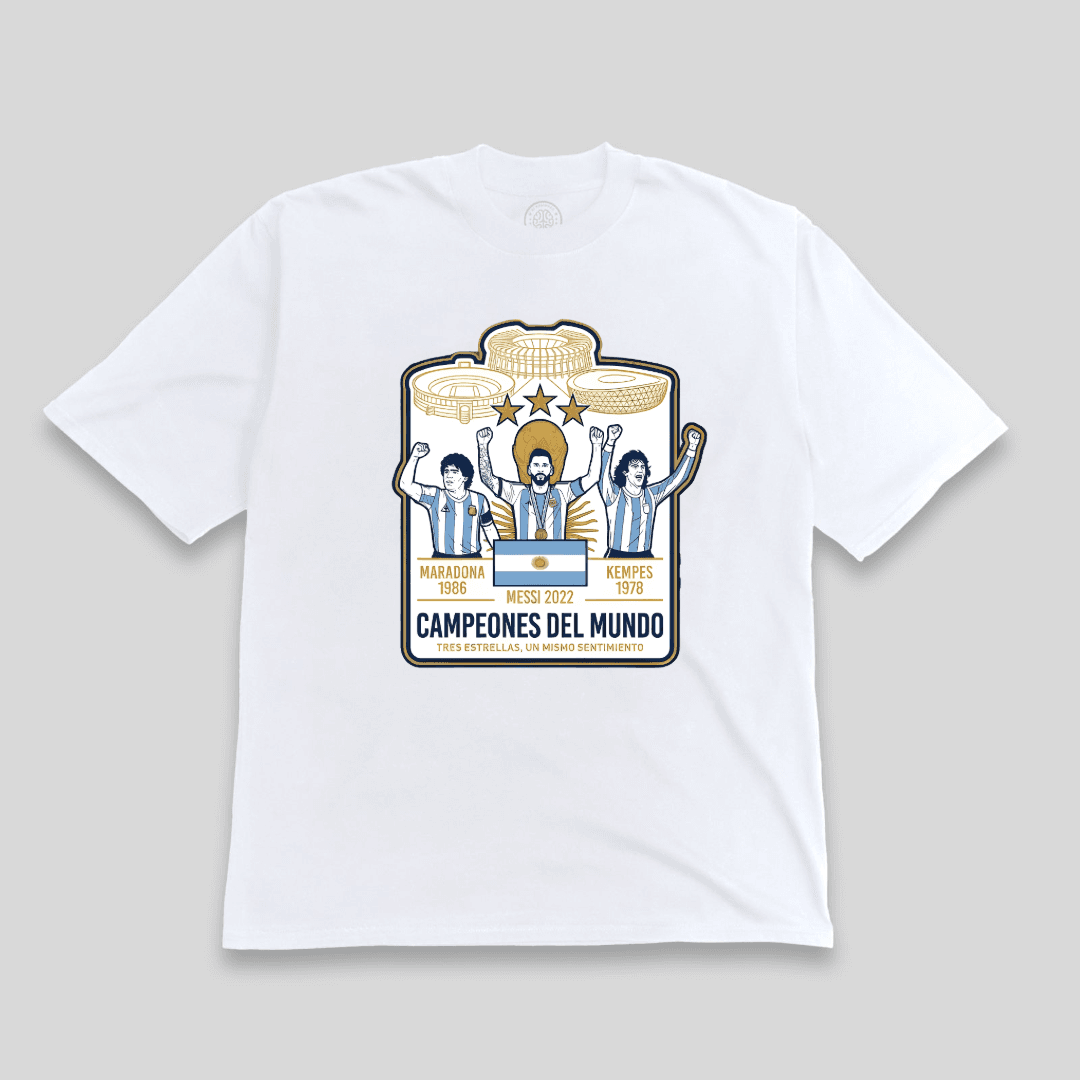 Remera Oversize Tres Campeones