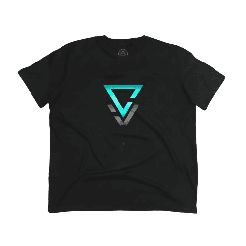Remera Aura Oversize Negro Estampa