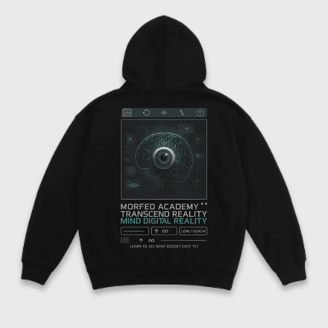Buzo Oversize Hoodie | Morfeo Mind Digital Reality — dorso