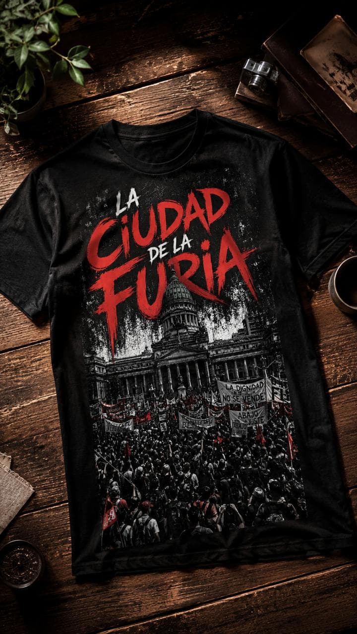 Remera La Ciudad de la Furia · Negra