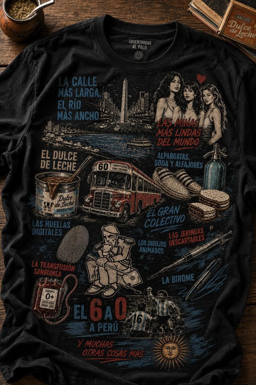 Remera La Calle Más Larga · Negra