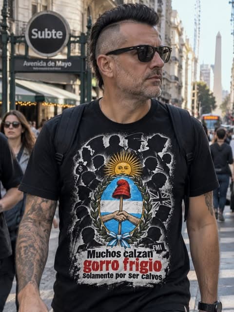 Remera Gorro Frigio · Negra