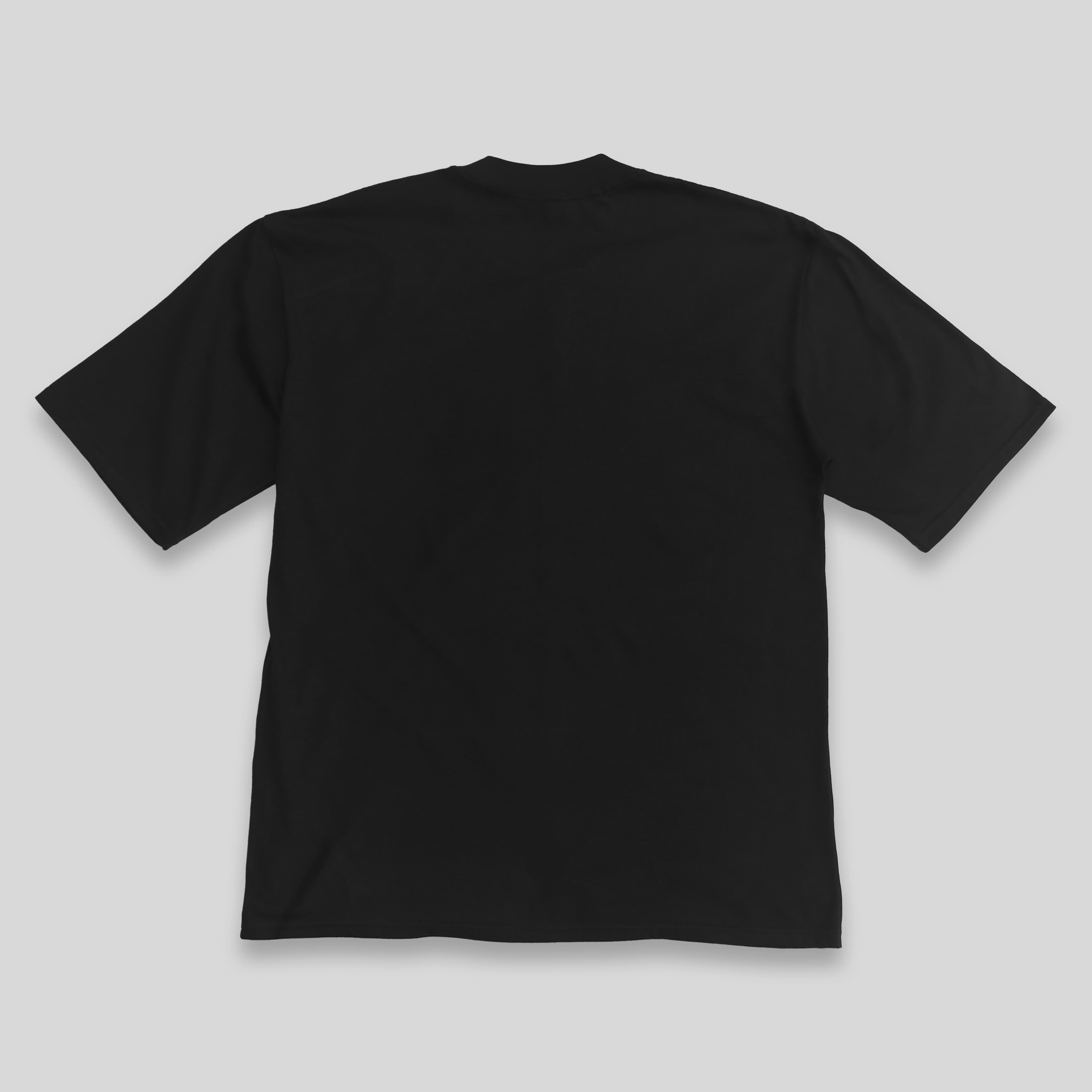 Remera Oversize Amo a Jesús · Negra — dorso