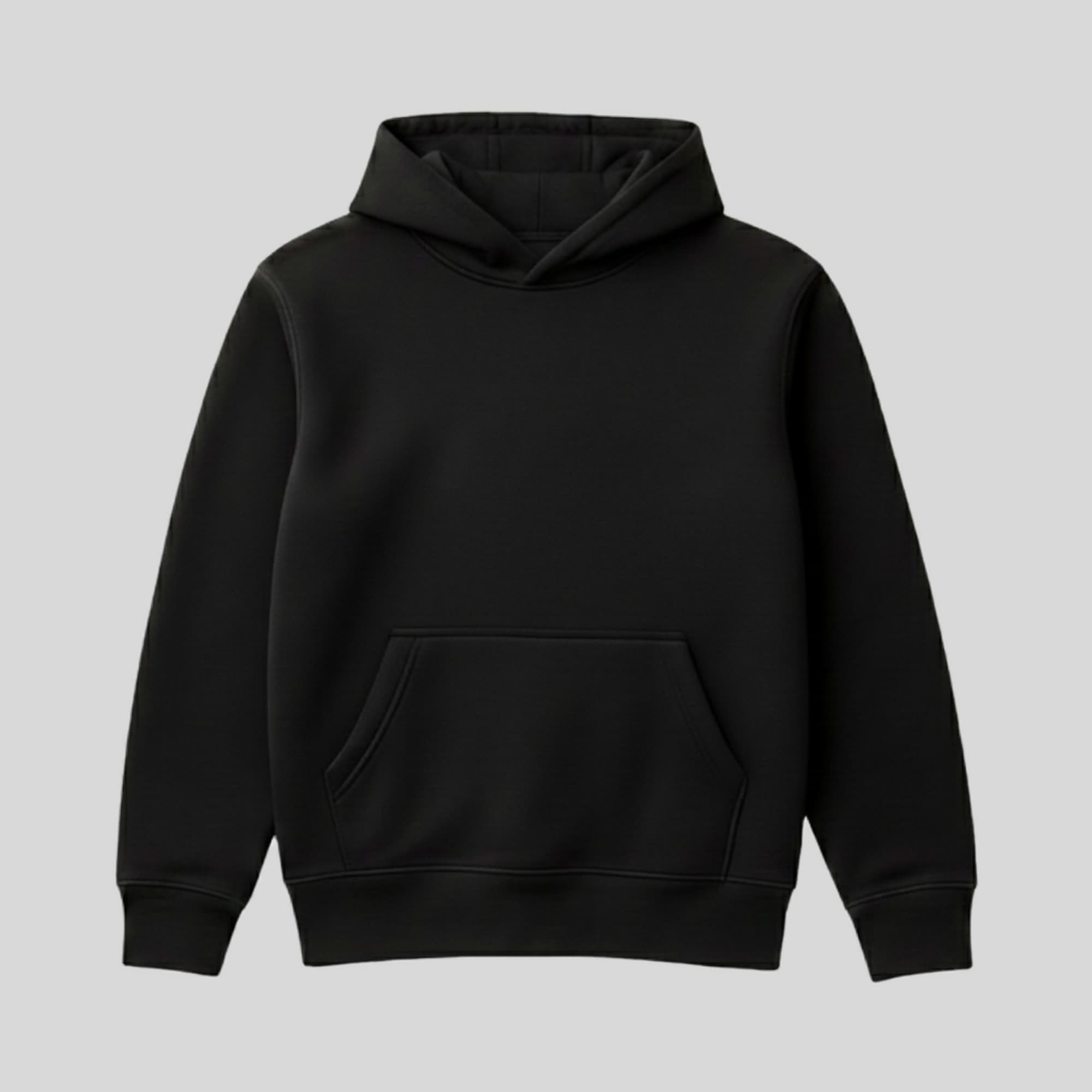 Buzo Hoodie Amo a Jesús · Negro — dorso