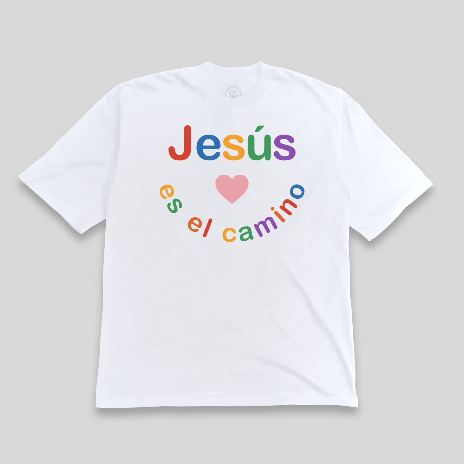 Remera Oversize Jesús es el Camino · Blanca