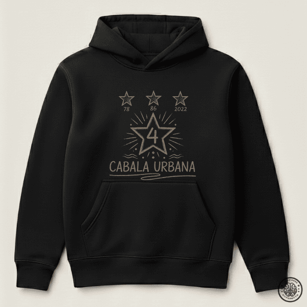 4ta Estrella Aspiracional · Boston Hoodie Negro