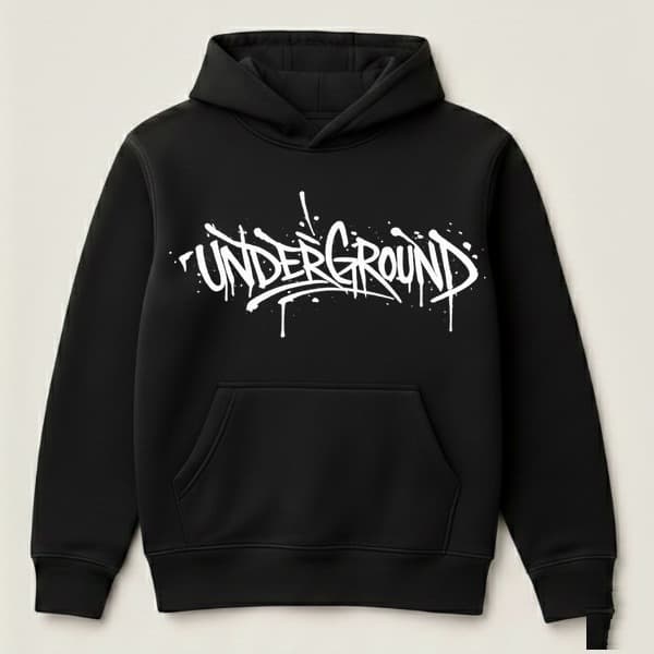 DROP 001 · Buzo Hoodie Negro