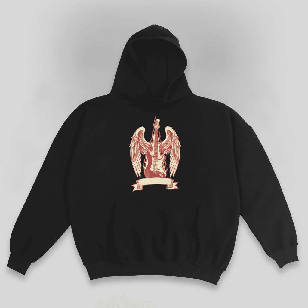 Guitarra en Llamas · Boston Hoodie
