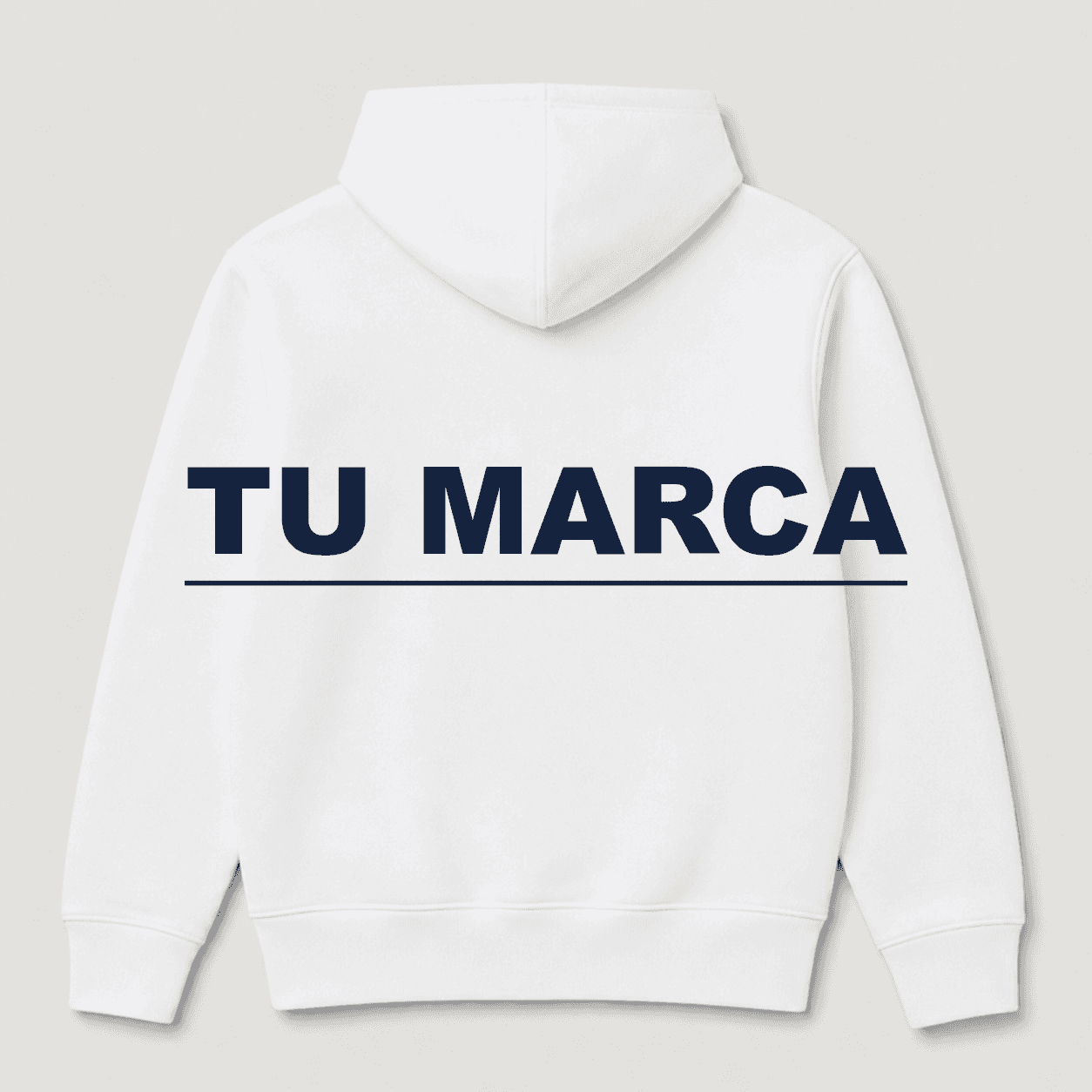 Tu Marca · Buzo Hoodie Blanco
