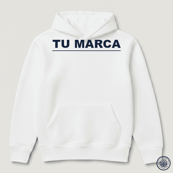 Tu Marca · Buzo Hoodie Blanco