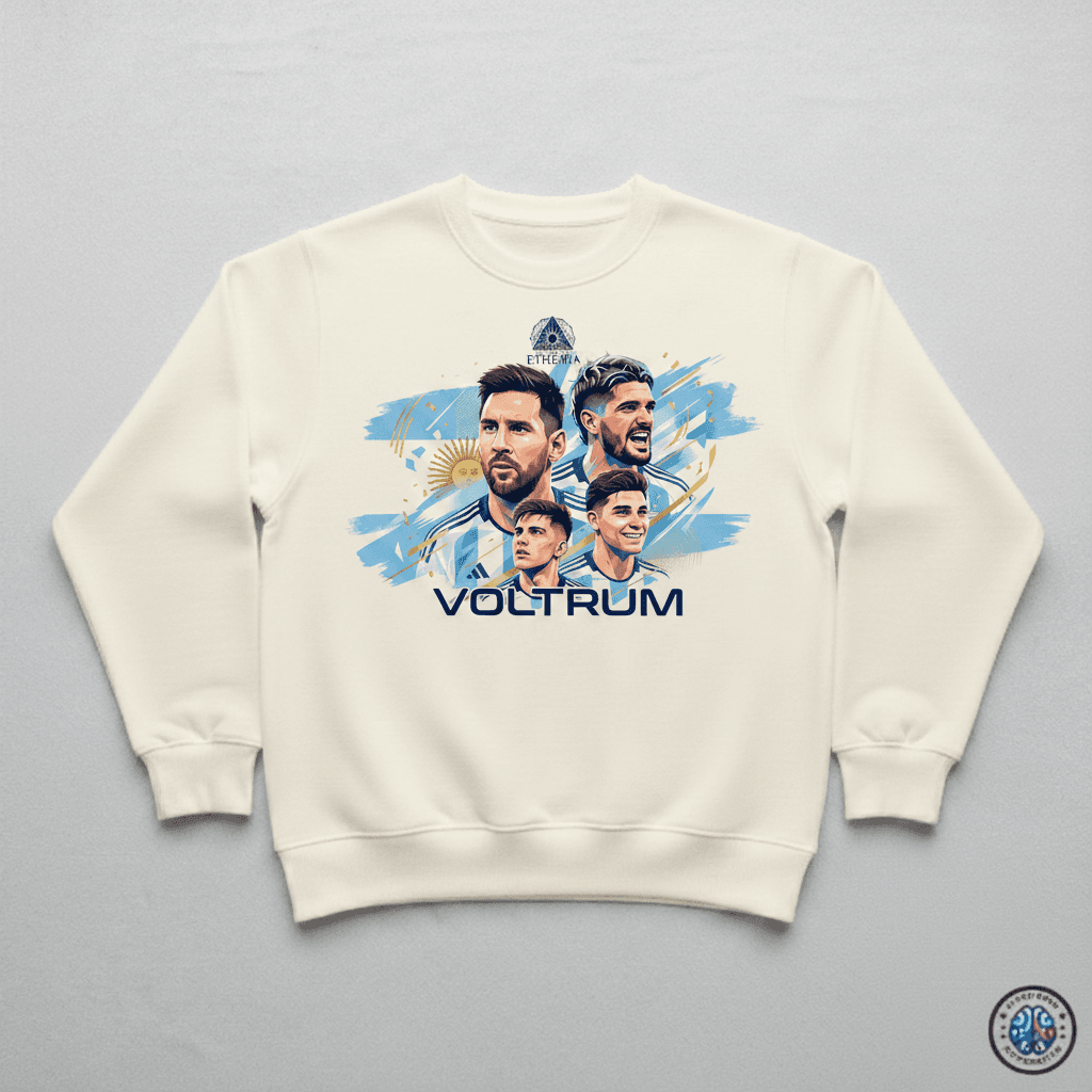 Voltrum × Argentina · Berlin Crewneck Blanco
