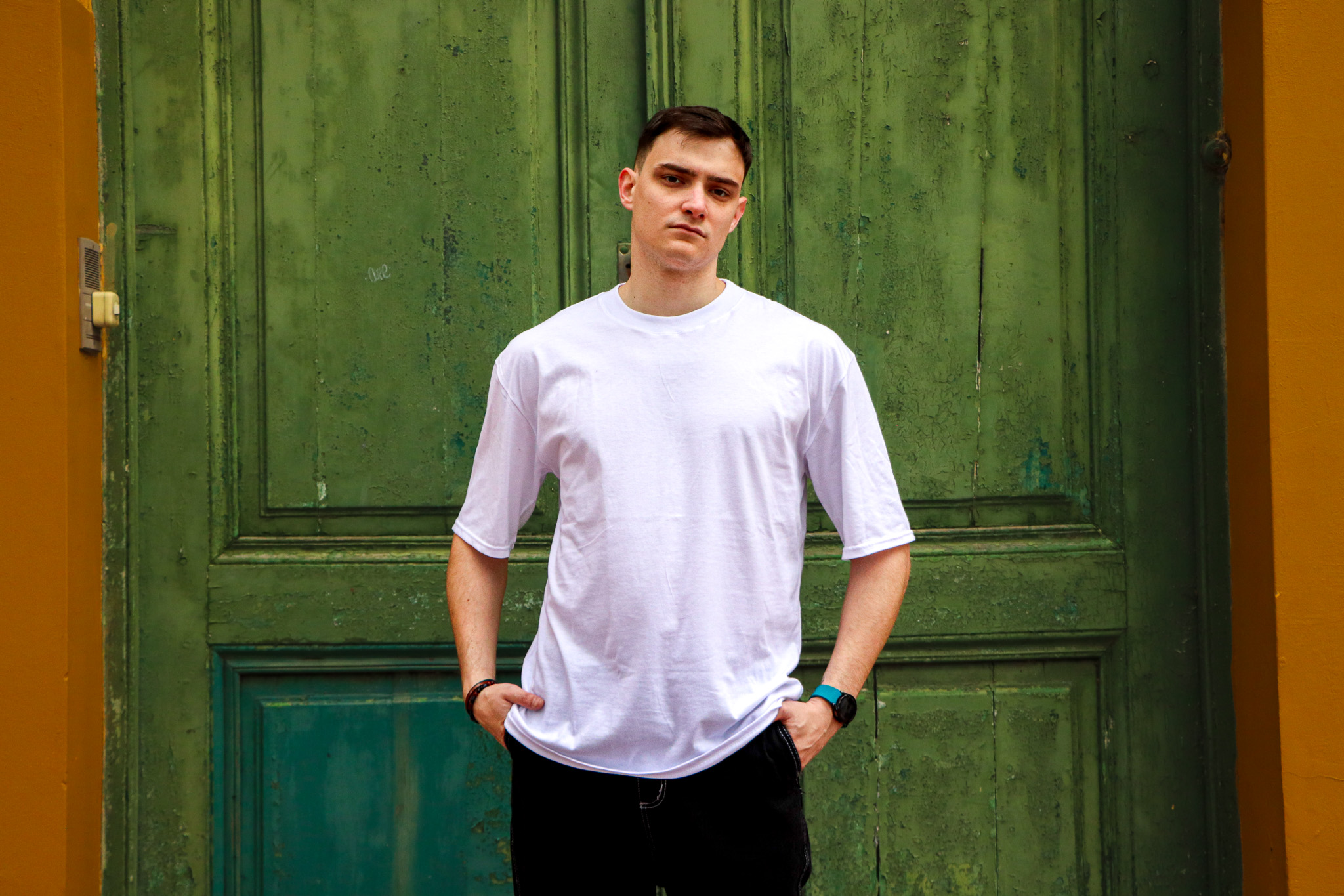 Aura Oversize T-Shirt - Blanco - Lifestyle 1